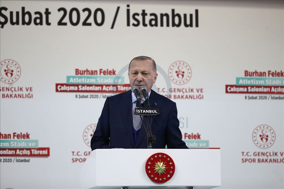 Burhan Felek Atletizm Stadı Açılış Töreni