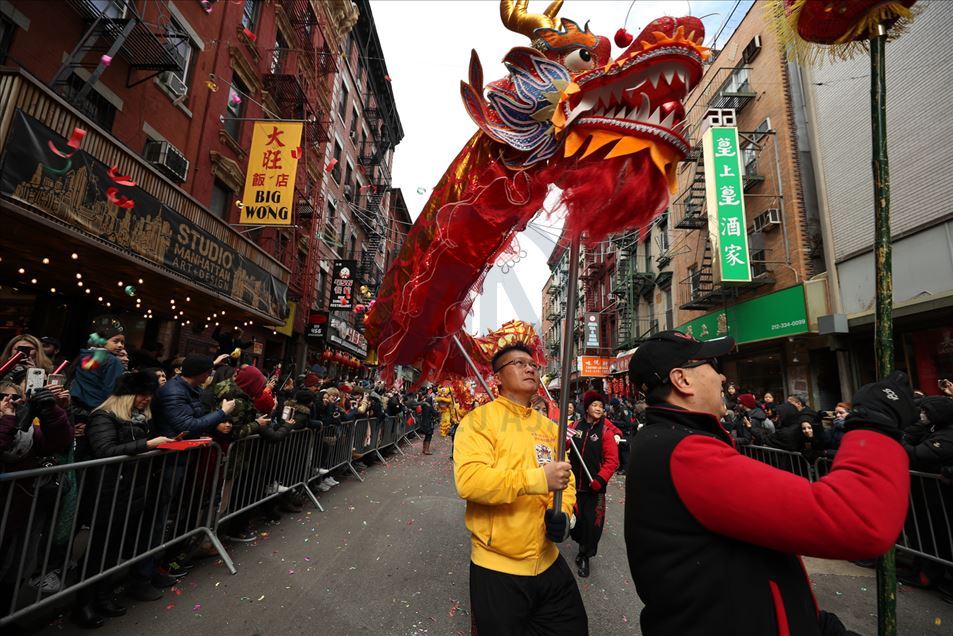 Desfile del Año Nuevo lunar chino en Nueva York Anadolu Ajansı