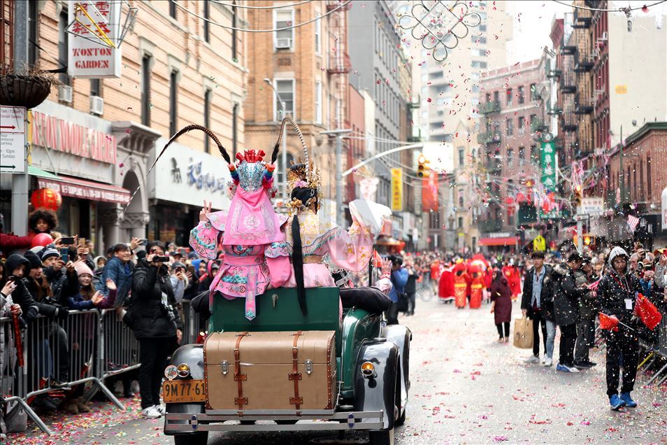 Китайцы в Нью-Йорке празднуют год Крысы
