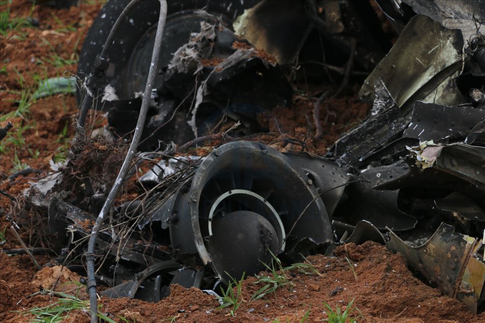 Helicóptero del régimen sirio fue derribado en Idlib