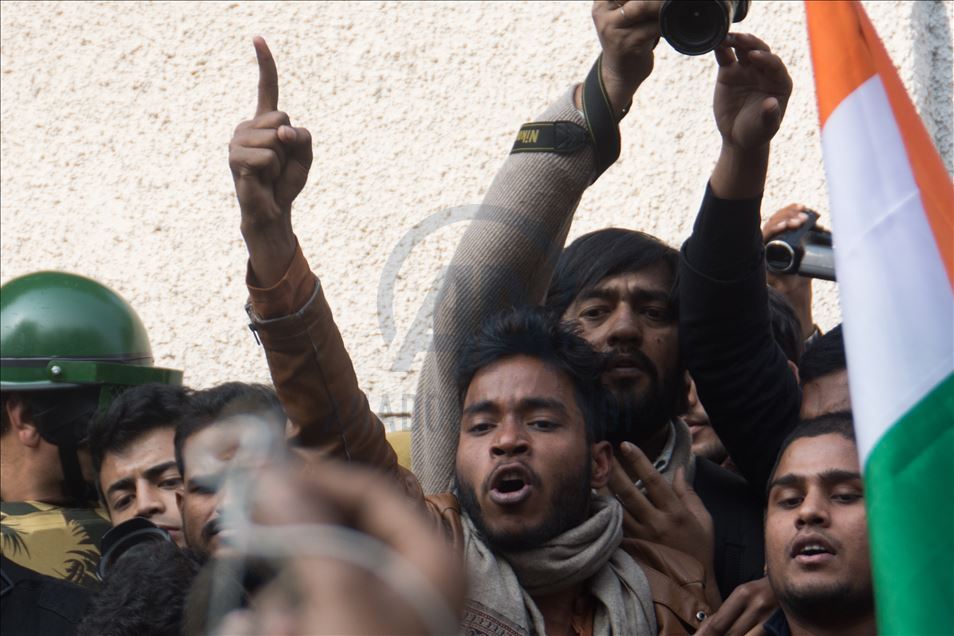 March to Parliament against CAA-NRC halt by police