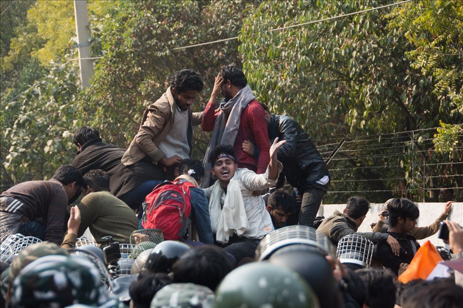 March to Parliament against CAA-NRC halt by police
