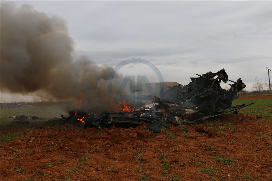 Helicóptero del régimen sirio fue derribado en Idlib