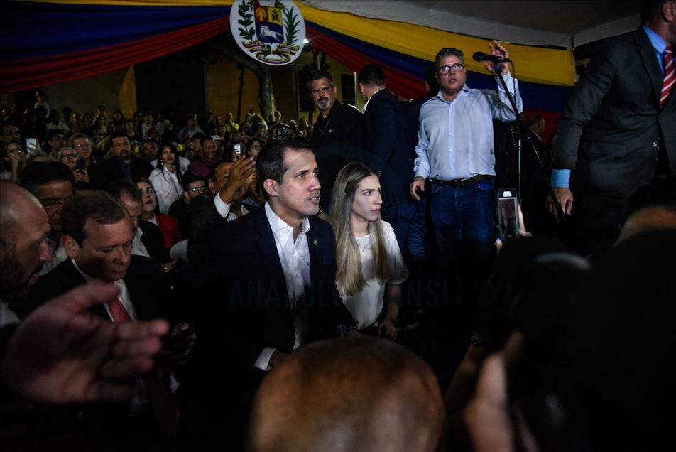 Discurso del líder de la oposición venezolana, Juan Guaidó, a su llegada a su país
