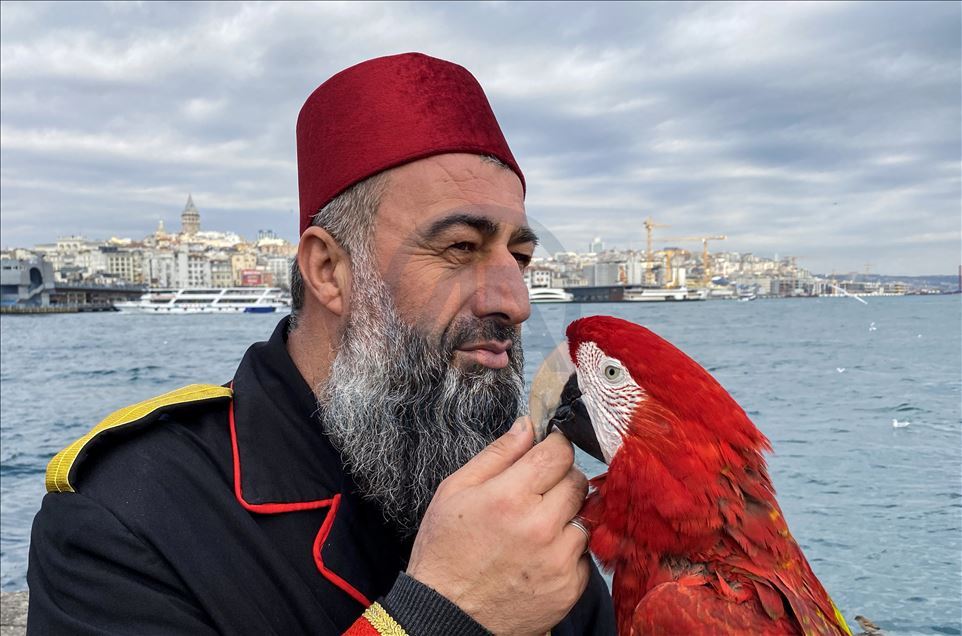 Gürcistan'da el konulan papağanı "Paşa"sına 162 gün sonra kavuştu