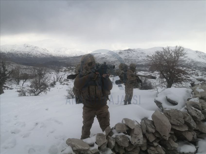 "Kapan-6 Müşterek Operasyonu"nda 10 kış sığınağı imha edildi