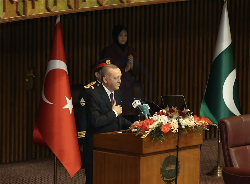 Cumhurbaşkanı Recep Tayyip Erdoğan Pakistan'da