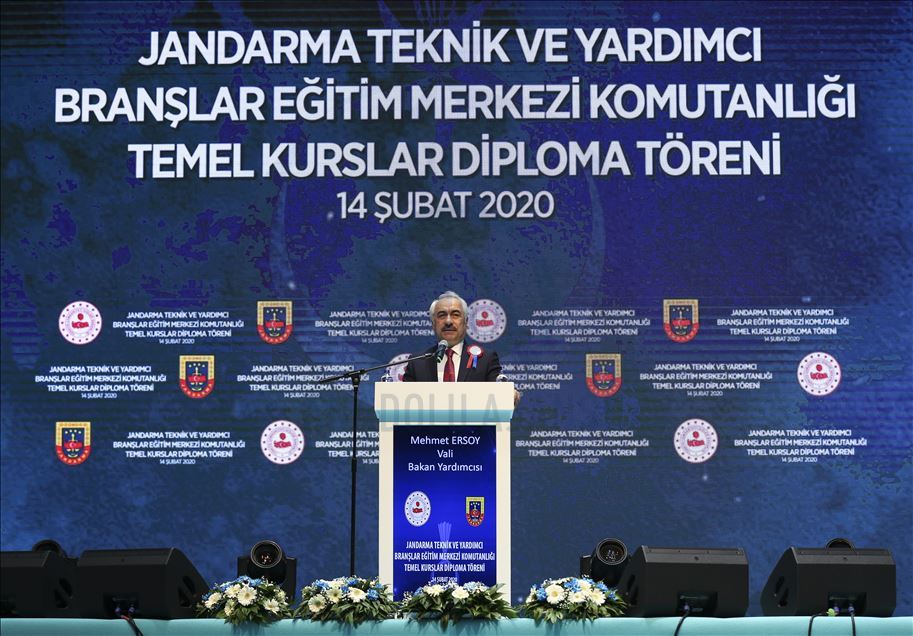Jandarma subay ve astsubayların mezuniyet heyecanı