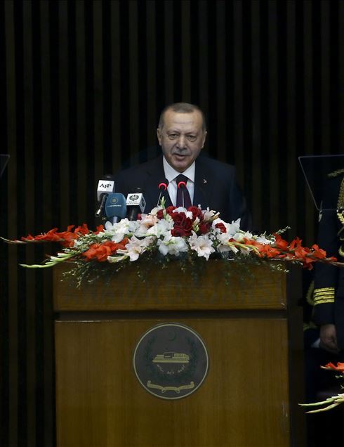 President of Turkey Recep Tayyip Erdogan in Islamabad