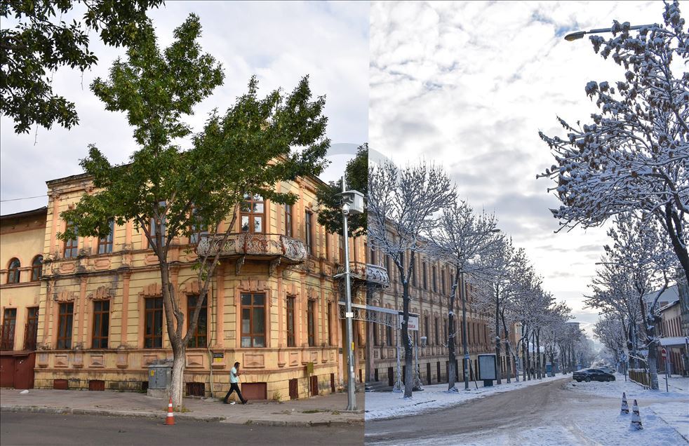 Kars'ta yaz kış manzaraları