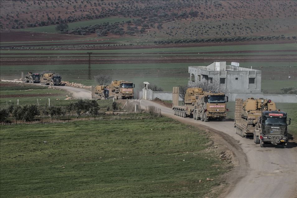 150 military vehicles deployed to observation posts in Idlib