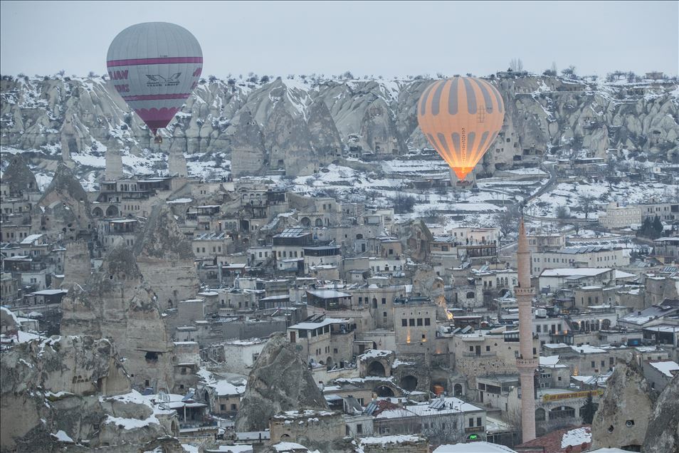 Hot-air balloons in Cappadocia
