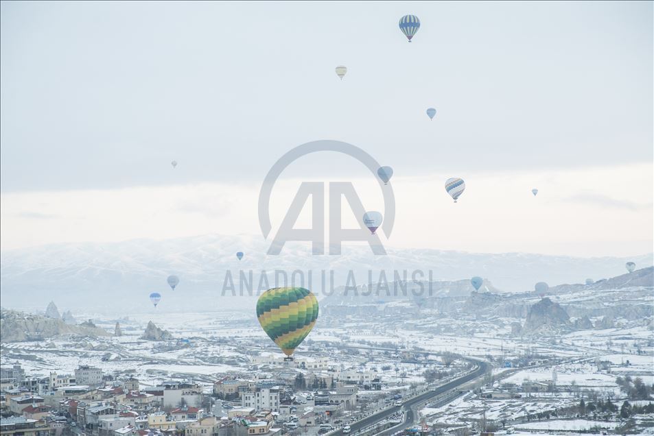 Hot-air balloons in Cappadocia