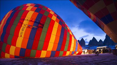 Turistlerin gözdesi sıcak hava balonları