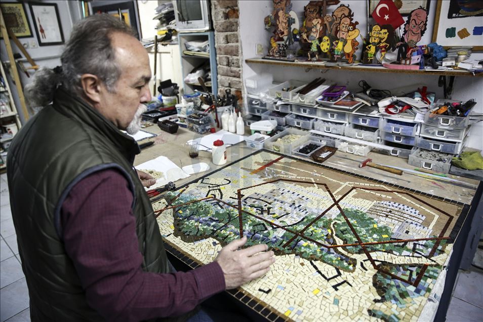 İstanbul'u dünyaya mozaikle tanıtacak
