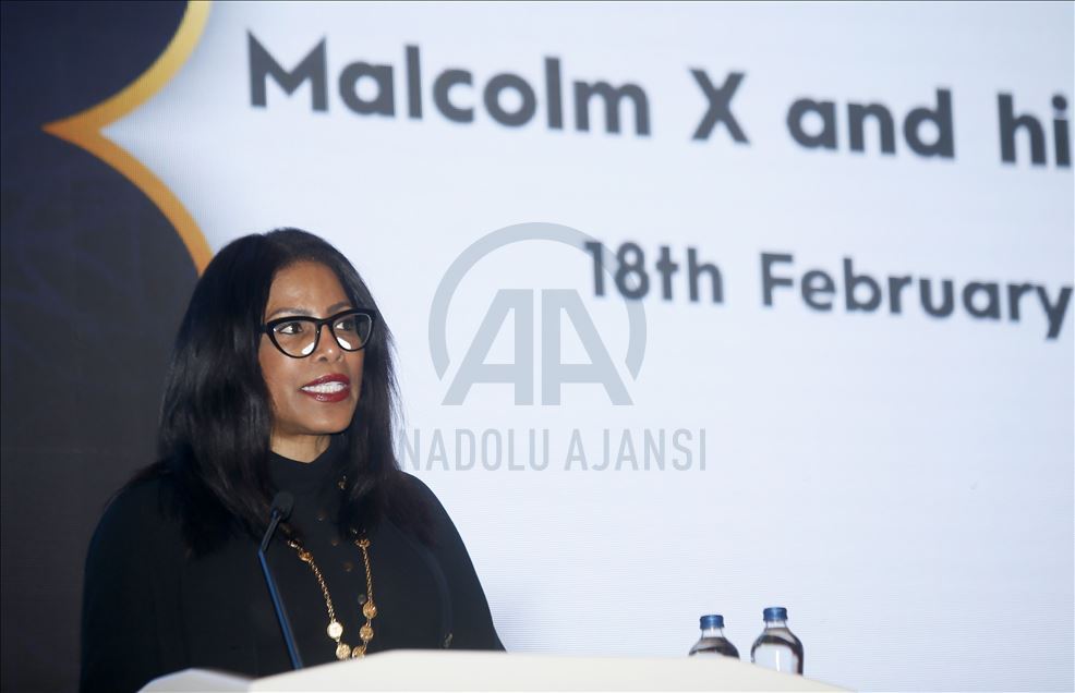 Malcolm X's daughter Ilyasah Shabazz in Istanbul