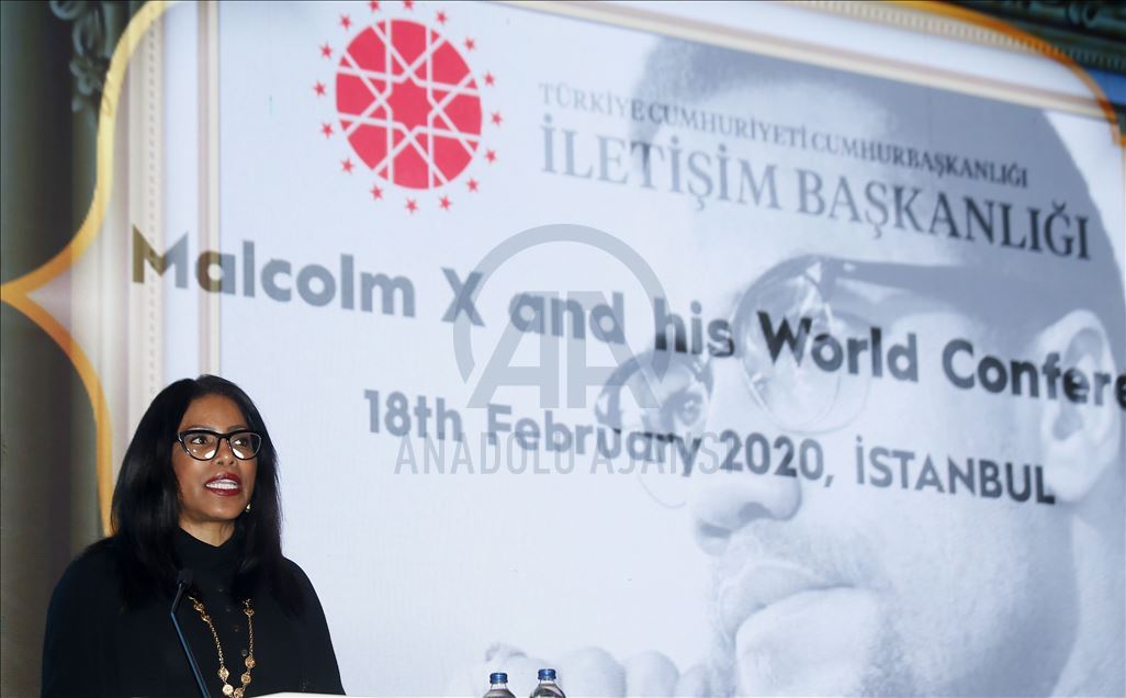 Malcolm X's daughter Ilyasah Shabazz in Istanbul