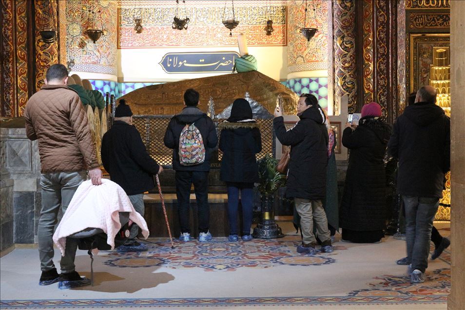 رکورد شمار بازدیدکننده از موزه مولانا در شهر قونیه ترکیه شکسته شد
