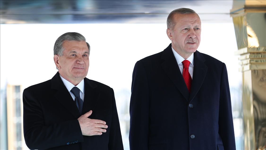 Özbekistan Cumhurbaşkanı Mirziyoyev Ankara'da