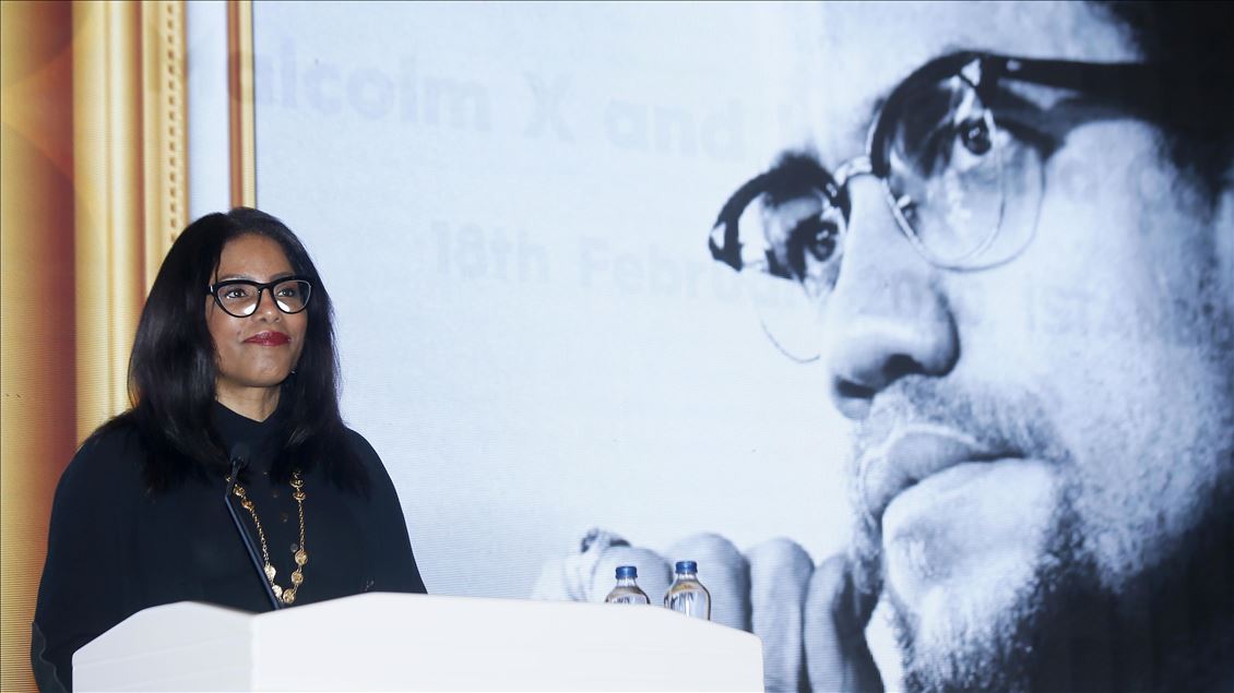 Malcolm X's daughter Ilyasah Shabazz in Istanbul