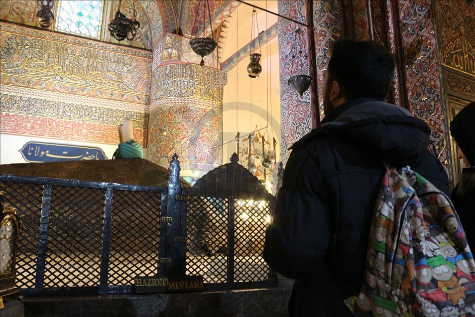 رکورد شمار بازدیدکننده از موزه مولانا در شهر قونیه ترکیه شکسته شد
