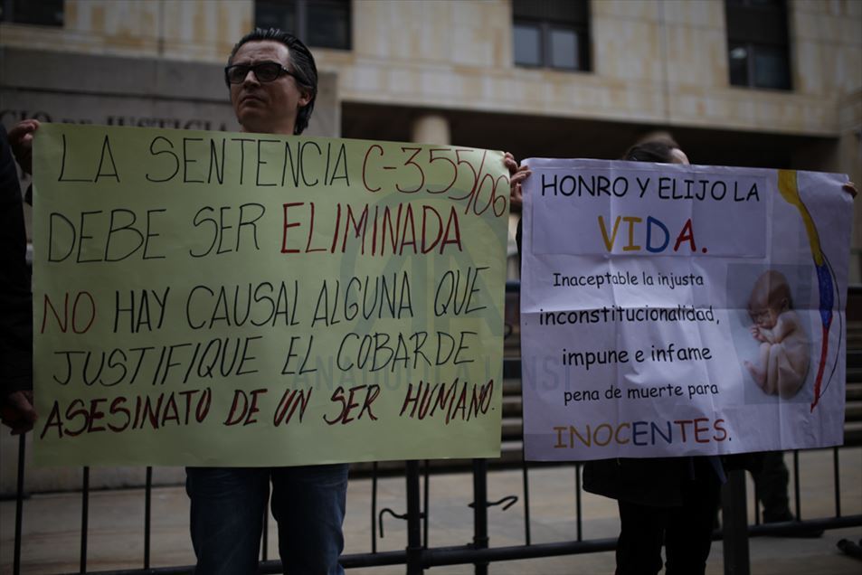 Manifestaciones contra el aborto en Colombia
