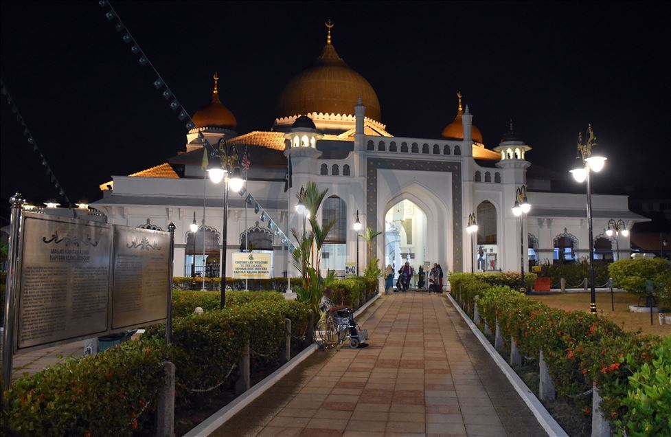 Malezya'nın dünya mirasları listesindeki tarihi camilerinden "Kapitan Keling"