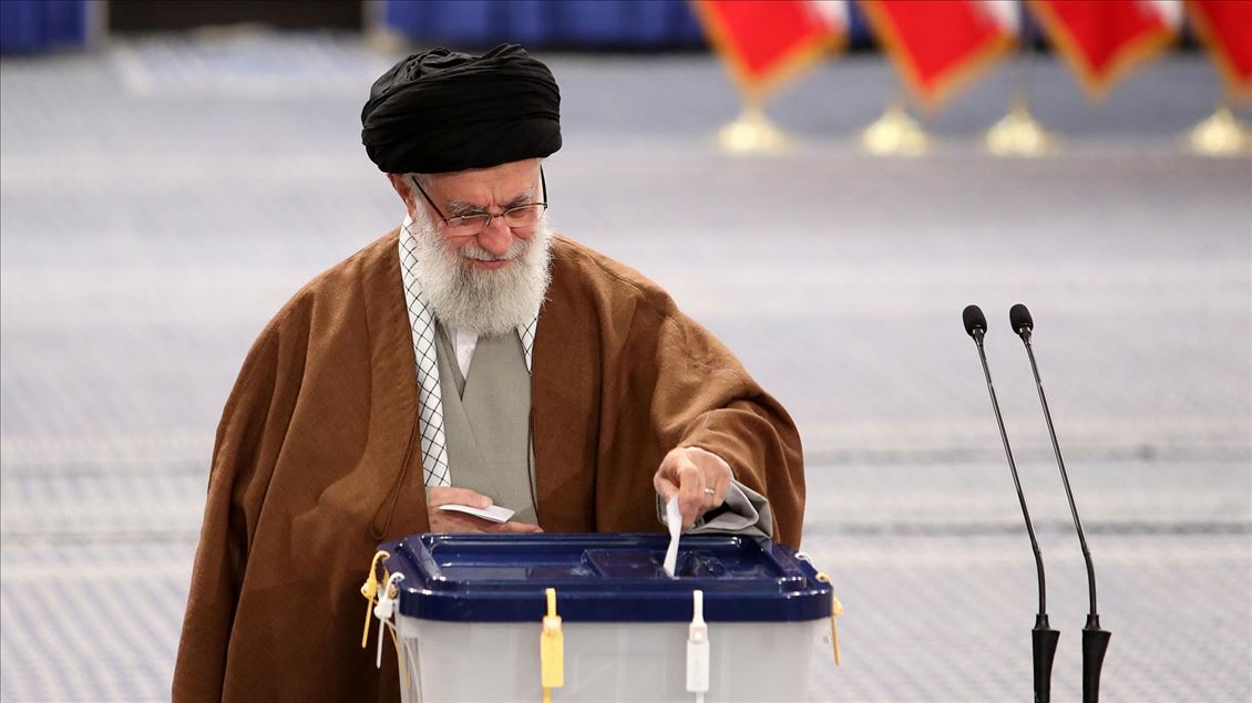 حضور رهبر ایران در یازدهمین دوره انتخابات مجلس