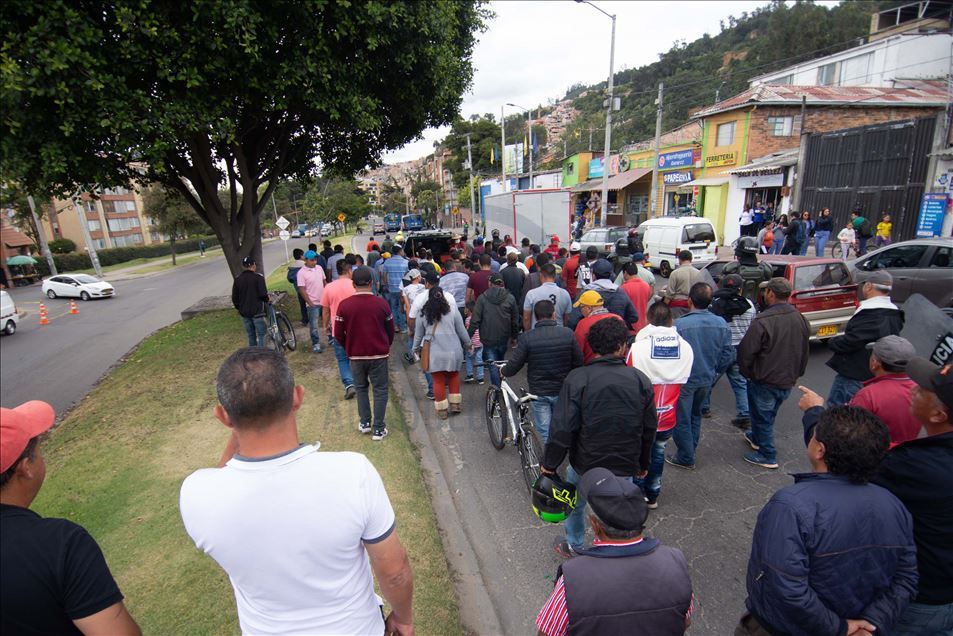 Así se vivió el paro de camioneros en Bogotá