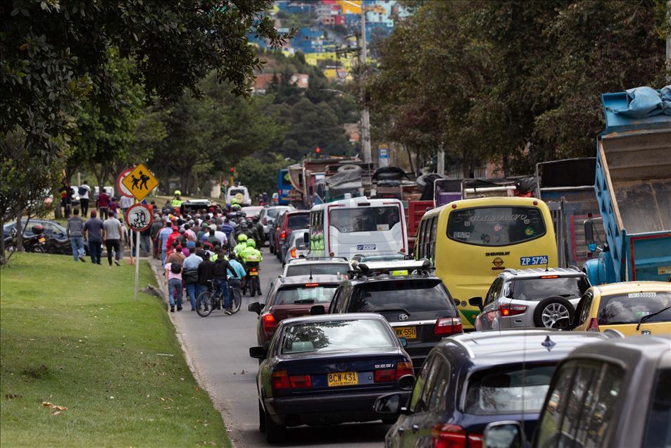 Así se vivió el paro de camioneros en Bogotá
