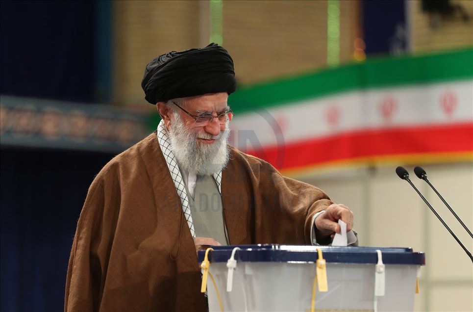 حضور رهبر ایران در یازدهمین دوره انتخابات مجلس