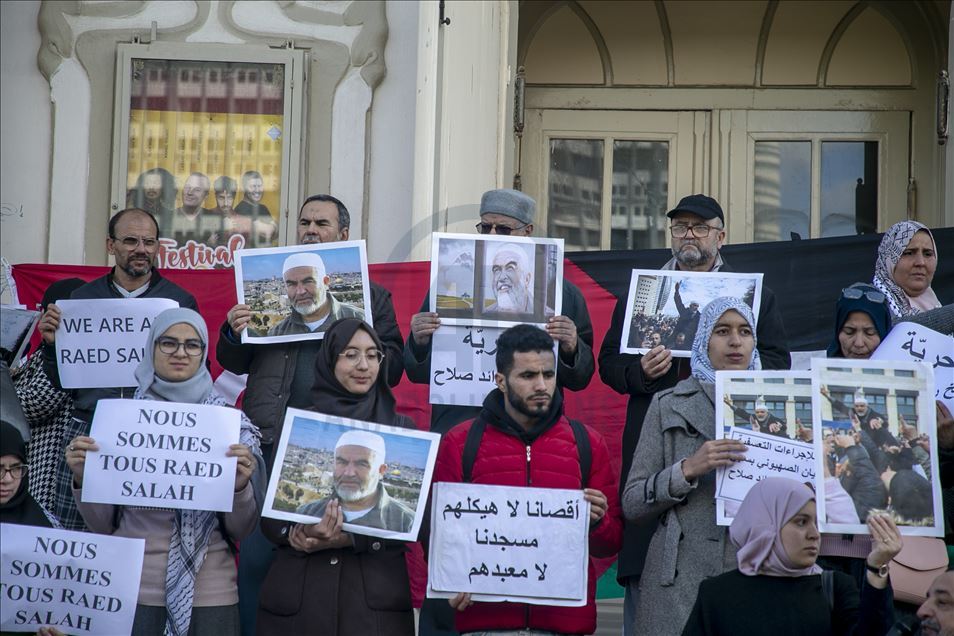 Tunus'ta Raid Salah'a destek gösterisi
