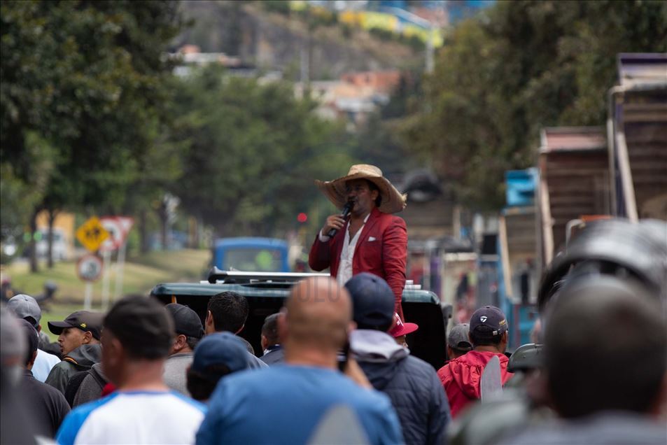 Así se vivió el paro de camioneros en Bogotá