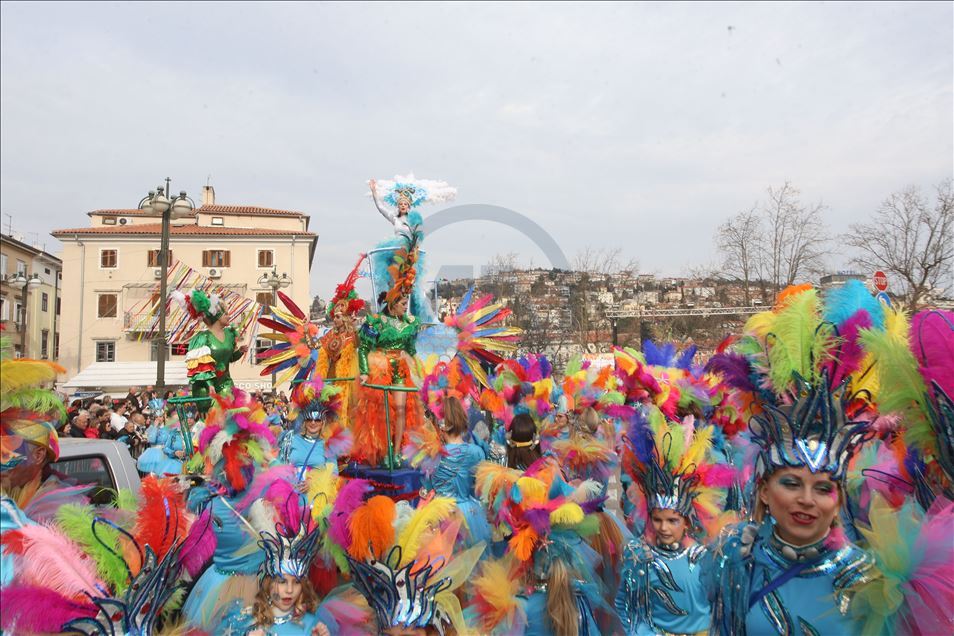 Hırvatistan'da 37. Uluslararası Rijeka Karnavalı düzenlendi