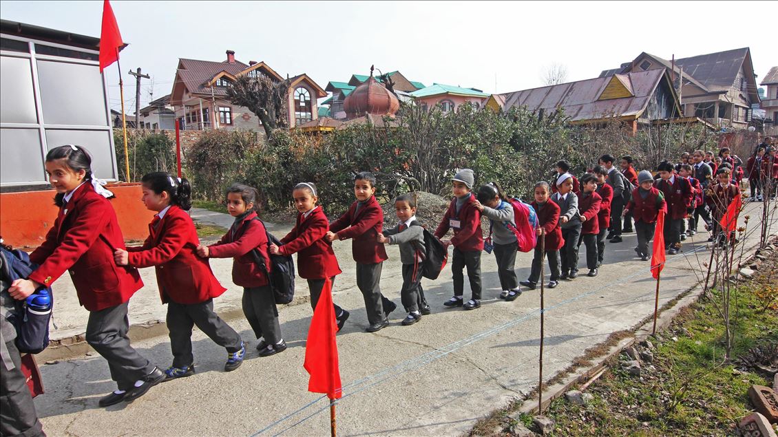 Schools reopen across Kashmir