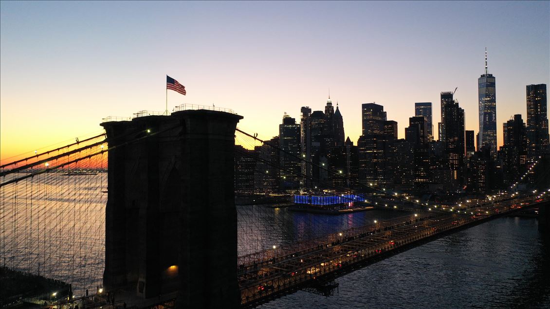New York'da gün batımı