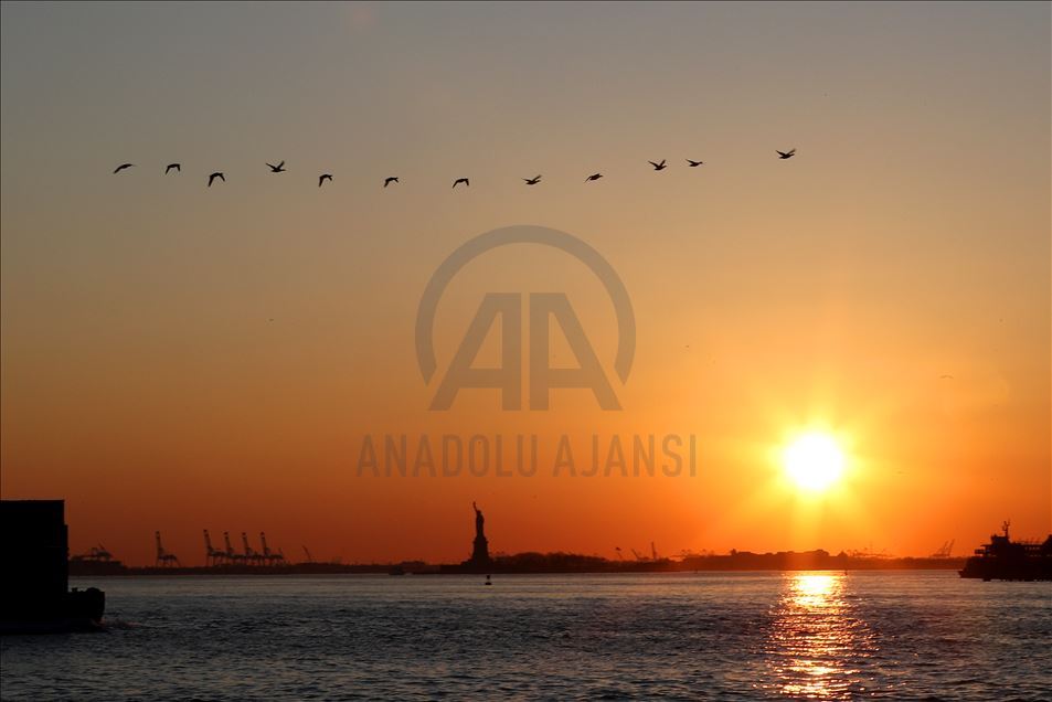 New York'da gün batımı