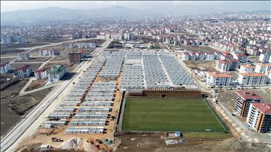 Container city for earthquake survivors in Elazig