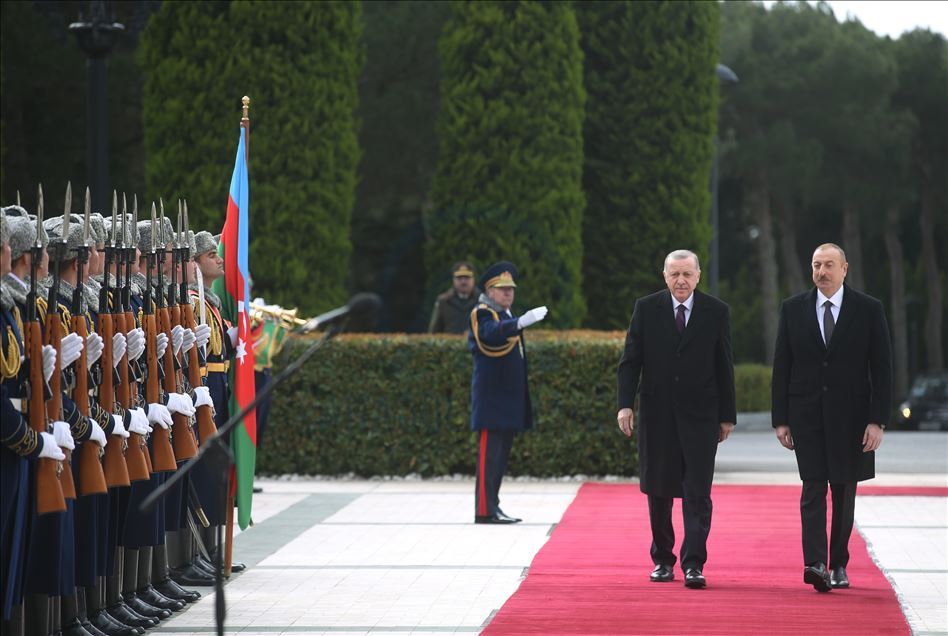 Turkish President Recep Tayyip Erdogan in Azerbaijan