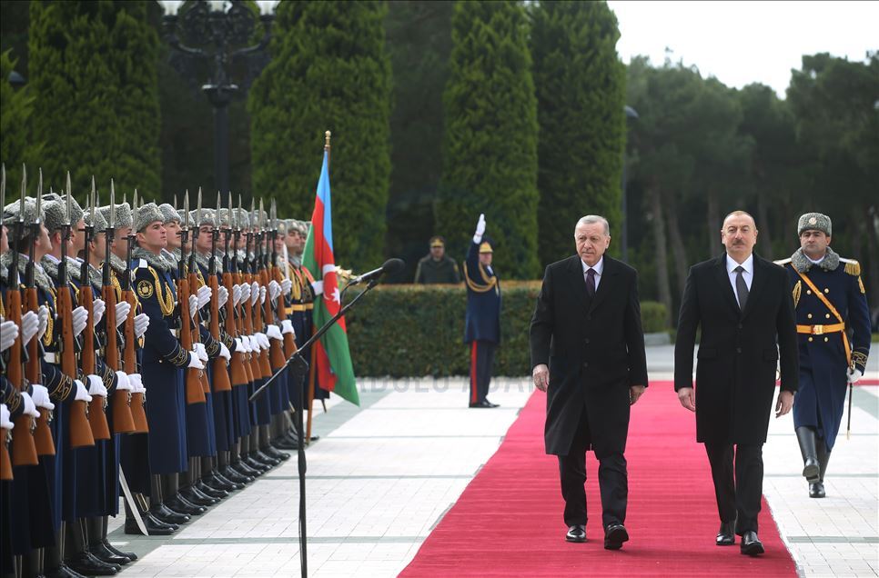 Turkish President Recep Tayyip Erdogan in Azerbaijan
