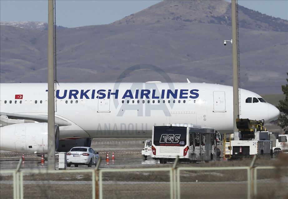 İran'dan gelen uçak koronavirüs şüphesiyle Esenboğa Havalimanı'na indi