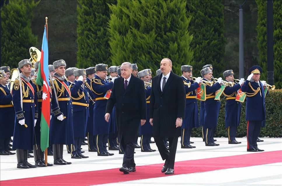 President of Turkey Recep Tayyip Erdogan in Azerbaijan