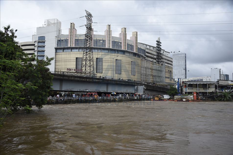 Flooding after heavys rain in Jakarta