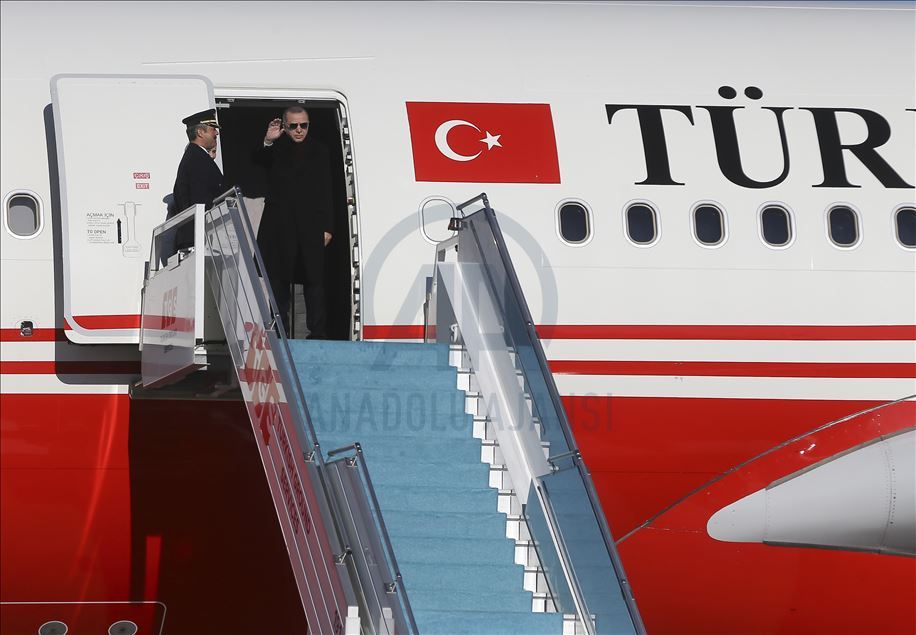 Cumhurbaşkanı Erdoğan Azerbaycan'a gitti