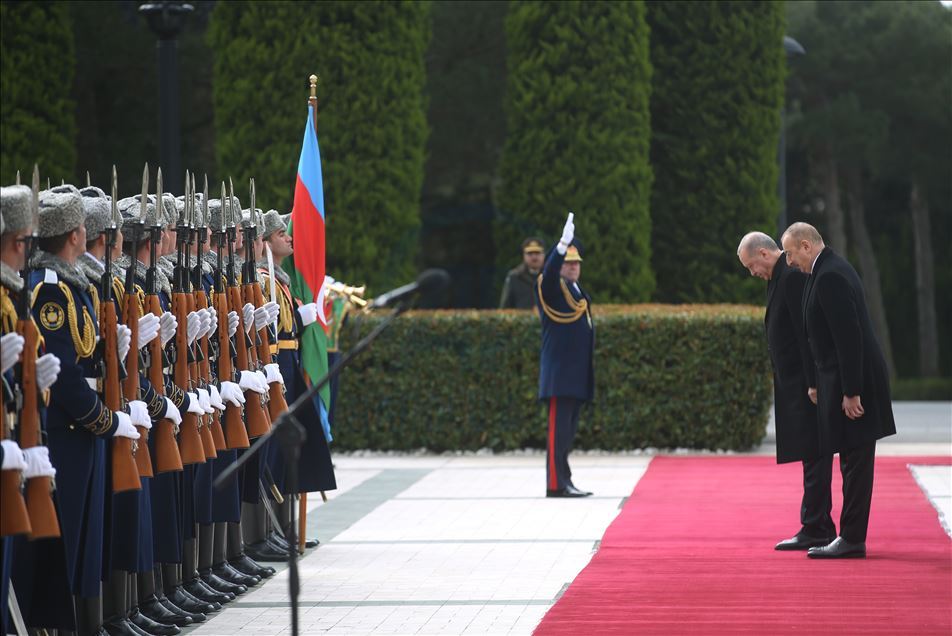 Turkish President Recep Tayyip Erdogan in Azerbaijan