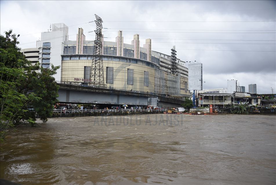 Flooding after heavys rain in Jakarta