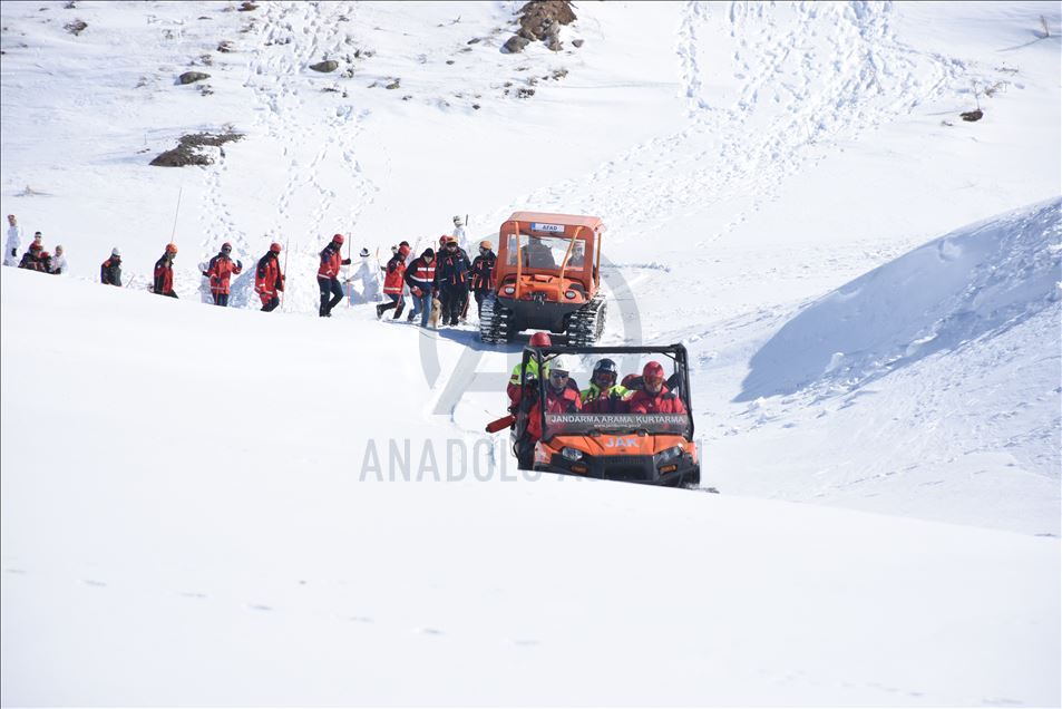 Erciyes Kayak Merkezi'nde çığ tatbikatı yapıldı