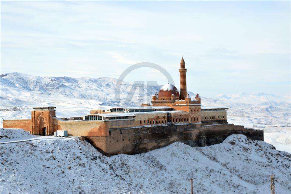 Winter beauty at Ishak Pasha Palace in Turkey's Agri