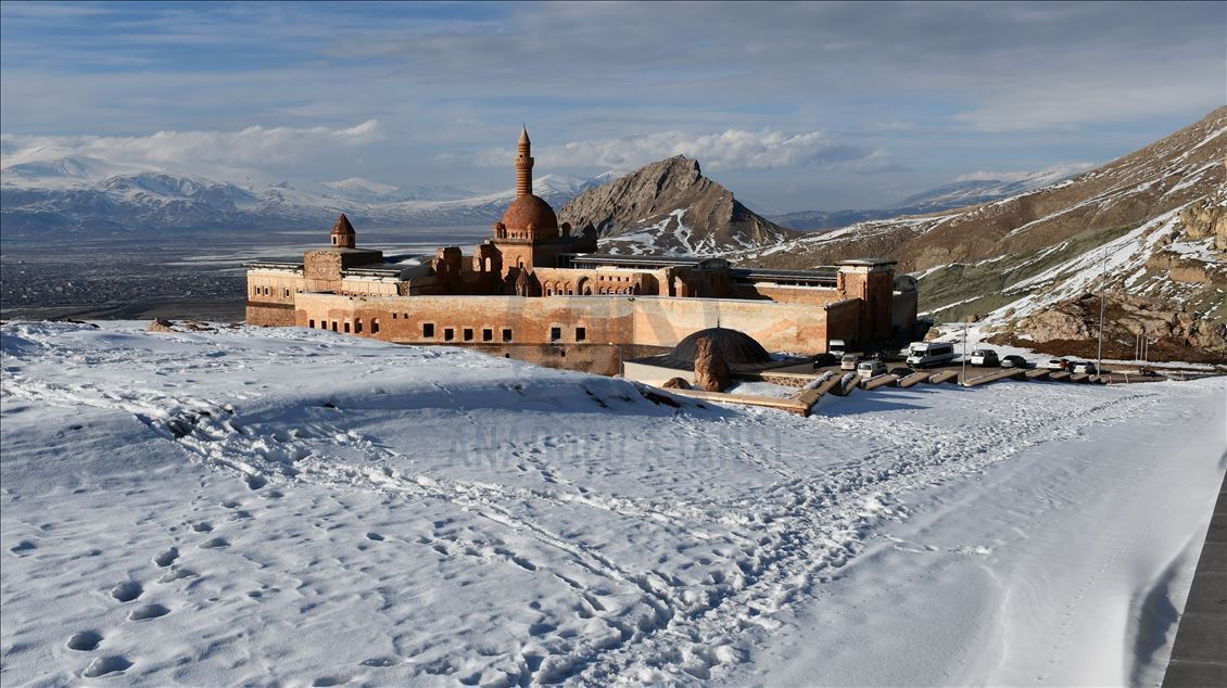Winter beauty at Ishak Pasha Palace in Turkey's Agri