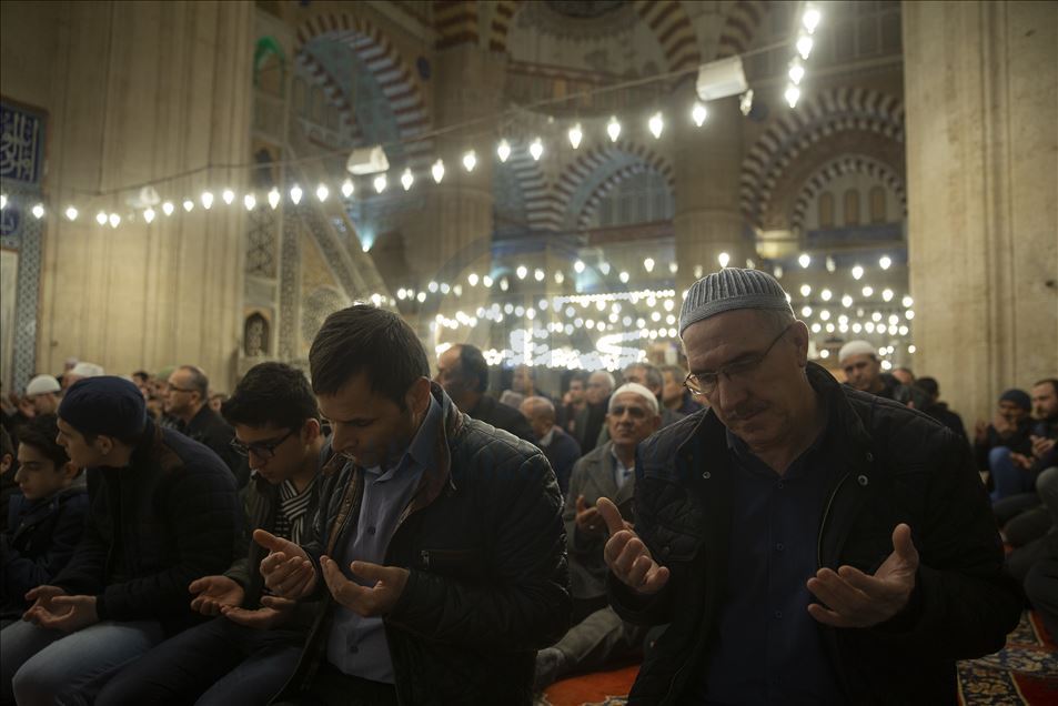 مراسم «لیله الرغائب» در ادیرنه ترکیه